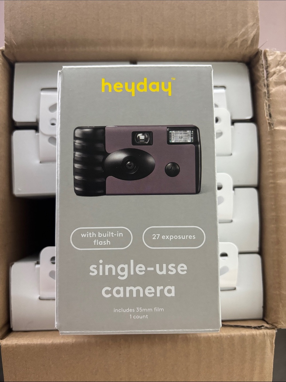 8 Pack - Heyday Game Day Disposable Camera Glazed Granite: Built-In Flash